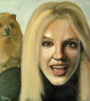 Britney Spears with a Hyrax