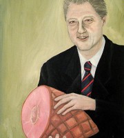 Bill Clinton with Ham