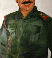 Saddam Hussein with Apple Pie