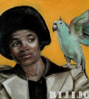 Michael Jackson with a Parrot