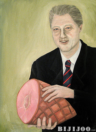Bill Clinton with Ham